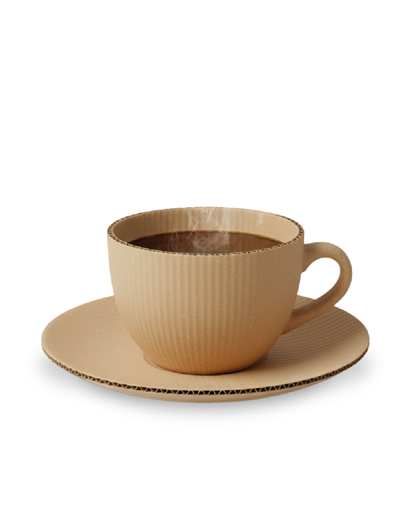 tazzina caffe cartone Materiali tecnici per packaging aromatico.